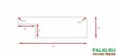 Планка 40х12 мм с четвертью