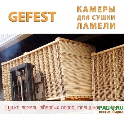 Энергоэффективные промышленные сушильные камеры GEFEST DKA+ для высококачественной сушки тонкой дубовой ламели.