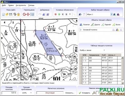 Абрис+ программа для арендаторов лесных участков и лесничеств